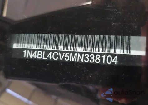 2021 Nissan Altima Sr Fwd from USA, damaged, VIN 1N4BL4CV5MN338104